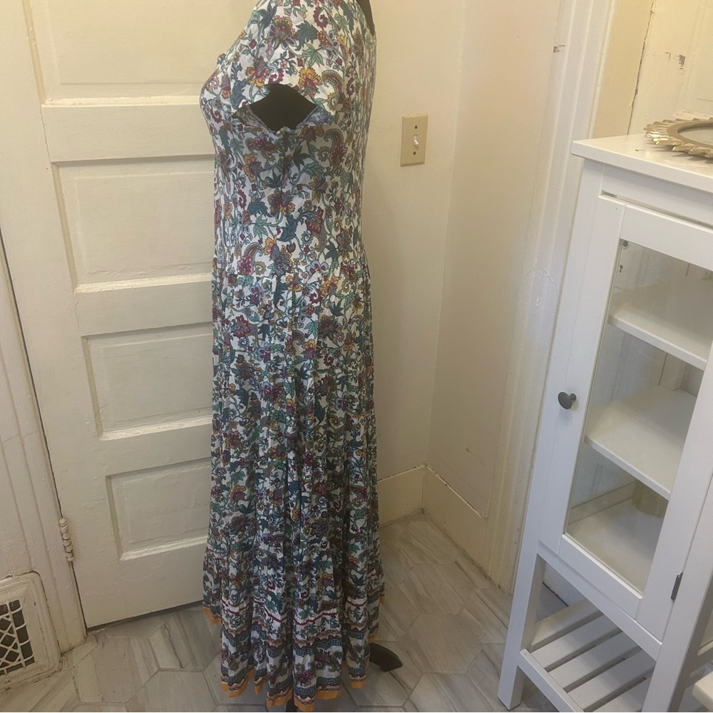 SOFT SURROUNDINGS Women’s Maxi Dress Boho Cottage Core Floral Small - Picture 4 of 9